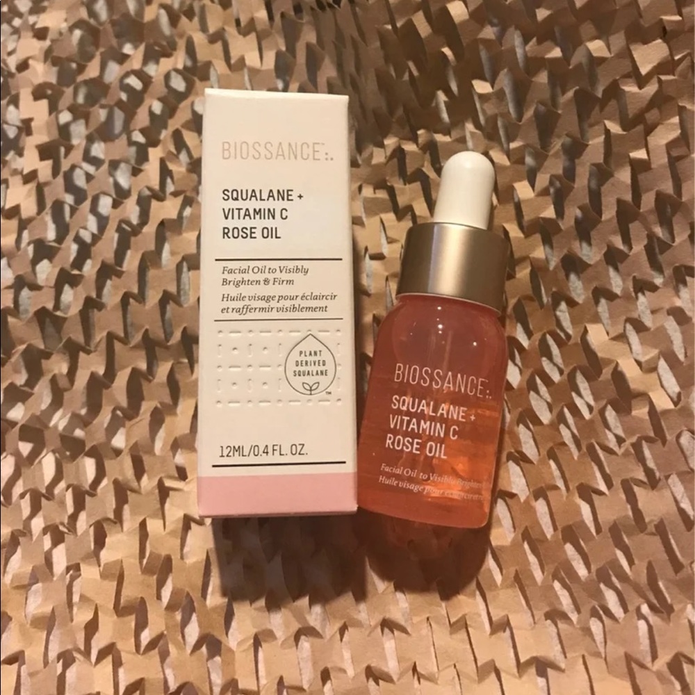 Biossance Squalane Vitamin C Rose Oil